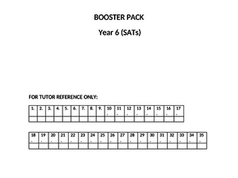 Year 6 SATs Maths Booster Pack