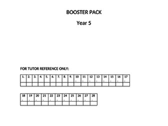 Year 5 Maths Booster Pack