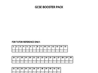 GCSE Maths Booster Pack