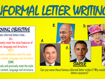 Informal Letter Writing!