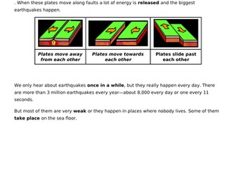 Introduction to Earthquakes Differentiated Group Task