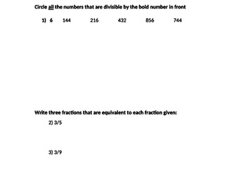 Year 8 10minute tests (pack of two)