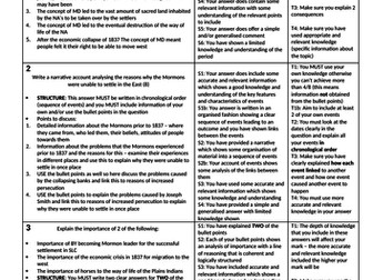 American West Assessment Feedback (Edexcel)