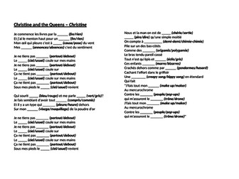 Christine and the Queens Lyrics Gap-Fill