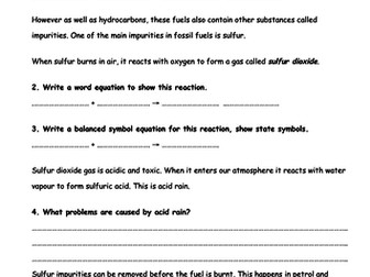 New AQA (9-1) Combined Science Chapter 11 - The Earth's Atmosphere