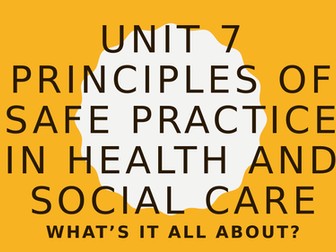 Unit 7 Level 3 health and social care. Duty of care.