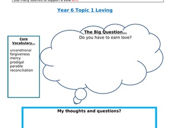 Come and See Year 6 topic 1 - Loving