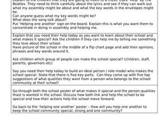 PHSE Assembly - helping people and the school community