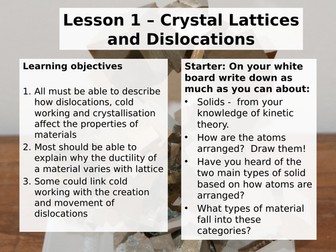 TVQ Level 3 Engineering  - Unit 1:  Engineering Chemistry