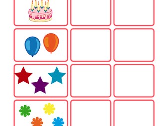 2 basic maths activities, matching (1-5) and completing 10 squares (1 - 20) EYFS/KS1/SEN