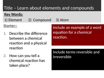 C1 Atomic Structure AQA (1-9)