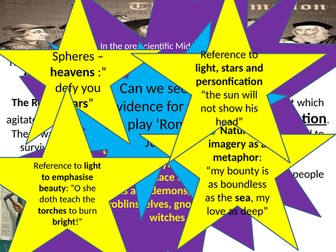 Romeo and Juliet: top set connections between context and text