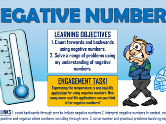 KS2 Negative Numbers!