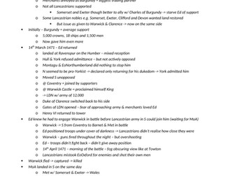 OCR A Level History - Wars of the Roses, chapter 4 - Ed IV's 1st rule and the crisis of 1470-71