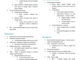 OCR A Level History - Wars of the Roses, chapter 7 - Henry VII's foreign policy