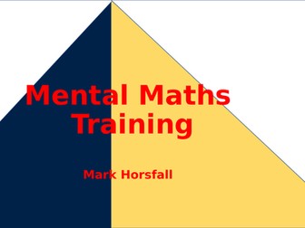 Mental Maths Training