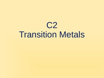 Transition Metals (AQA GCSE Chemistry 9-1)