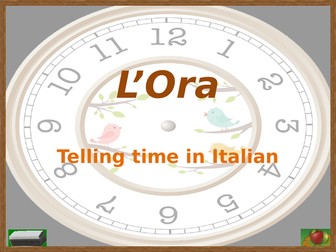 Ora (Time in Italian) PowerPoint