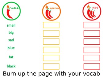 Vicious Vocabulary Lesson Starter