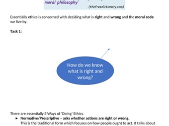 Introduction to Ethics A-Level