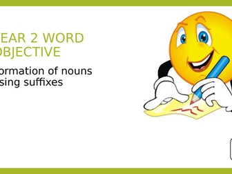 Year 2 SPAG PPT and Assessment Pack: Suffixes