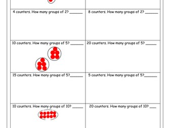 Division by grouping equally