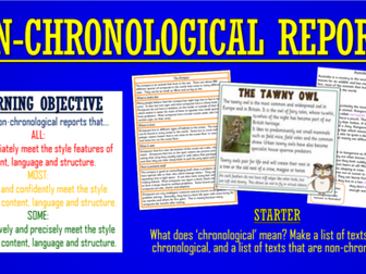 Non-Chronological Reports!