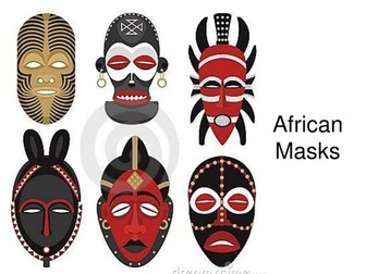 Ghana: African Masks PowerPoint & Fact Sheet