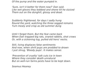 The Early Purges by Seamus Heaney