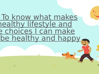 PSHE Healthy lifestyle