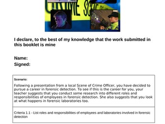 Unit 9: Forensic Detection - 1.1 Roles and Responsibilities