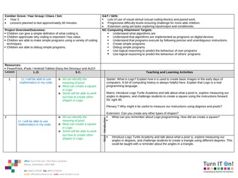 KS2 Logo Programming ICT Scheme of Work