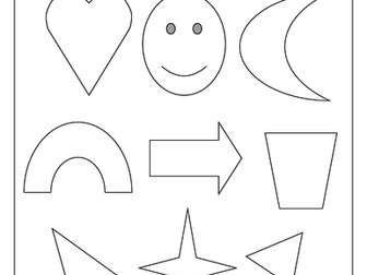 Symmetry ~ drawing lines of symmetry and drawing symmetrical shapes