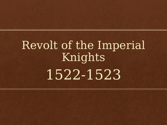 The Development of the Reformation