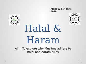 Halal and Haram interactive lesson excellent