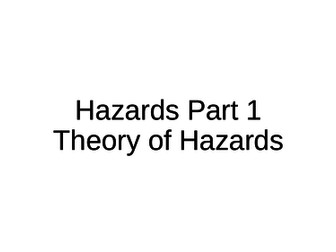 NEW A-Level Geography: Hazards
