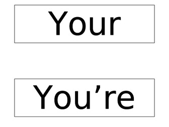 When to use your and you're