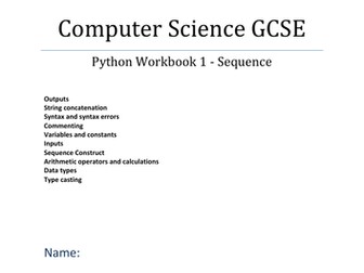 Python workbook 1 - Sequence