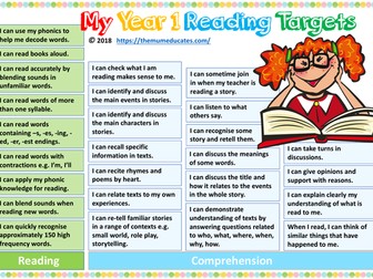 Year 1 Reading and Writing Target Bundle