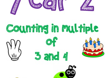 Counting in 3s and 4s