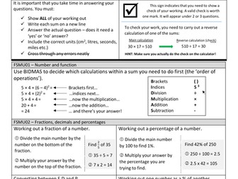 Level 2 maths quick reference revision guide
