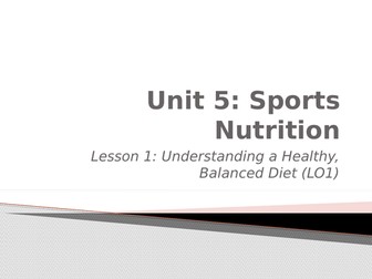 OCR Sport Science Level 2 - Unit 5 (LO1-LO4)