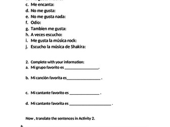 Spanish Viva 2 - Module 2 Todo sobre mi vida