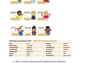 Spanish Viva 1- Module 1 Que tipo de personas eres.