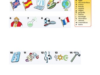 Spanish Viva 1- Module 3 Mi insti LA worksheets