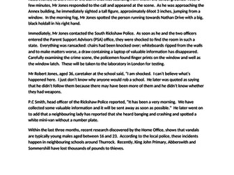 Year 6 expected standard models of writing