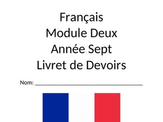 French - Family Topic Homework/Activity Booklet