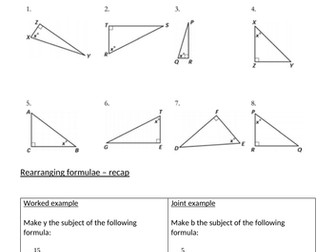 Trigonometry - missing sides