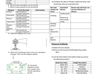 Biology paper 1 edexcel complete revision | Teaching Resources