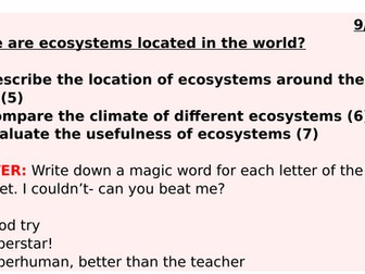 Where are Ecosystems?